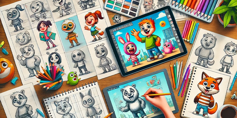 Sketching and Designing the Physical Appearance of Characters